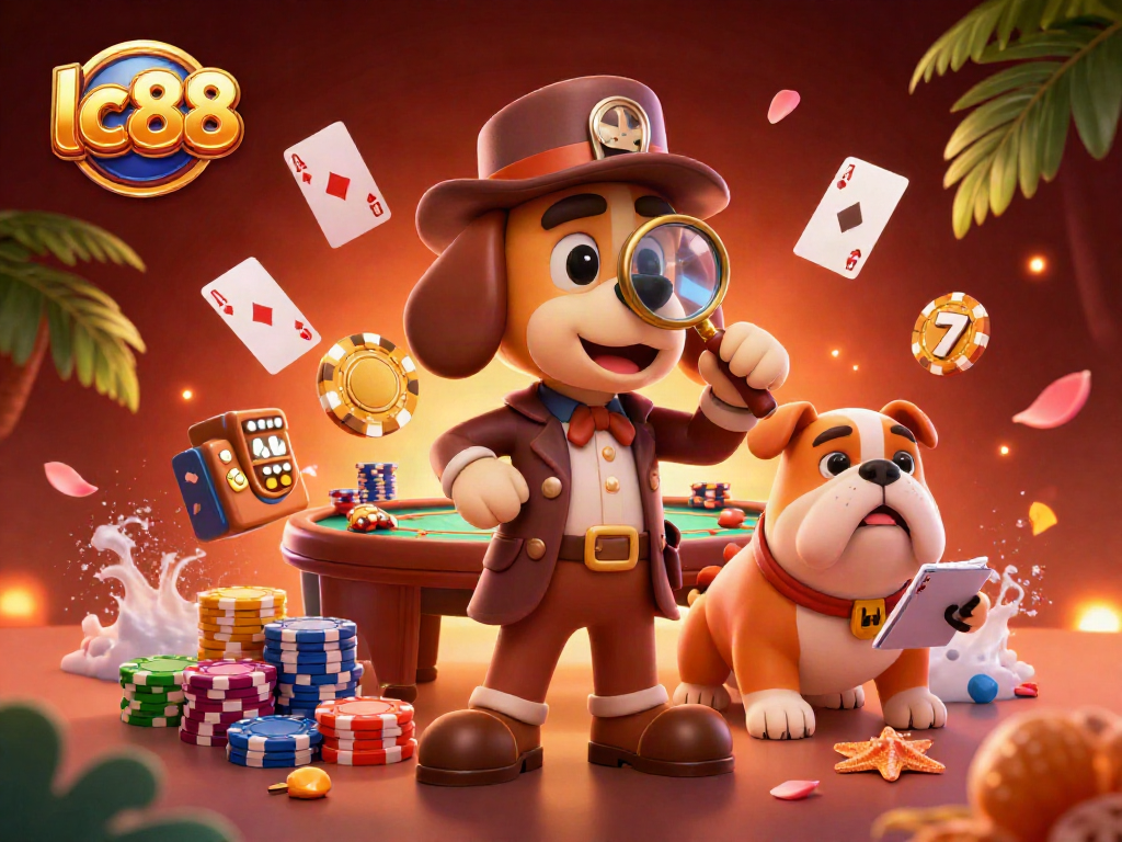 Experience thrilling poker action with lc88 as a detective bloodhound and bulldog capture the excitement.