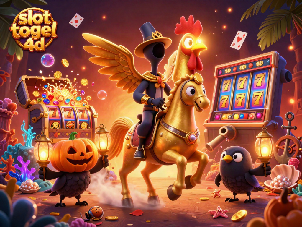 Engage with slot togel 4d in a vibrant 3D casino filled with treasures and dynamic characters.