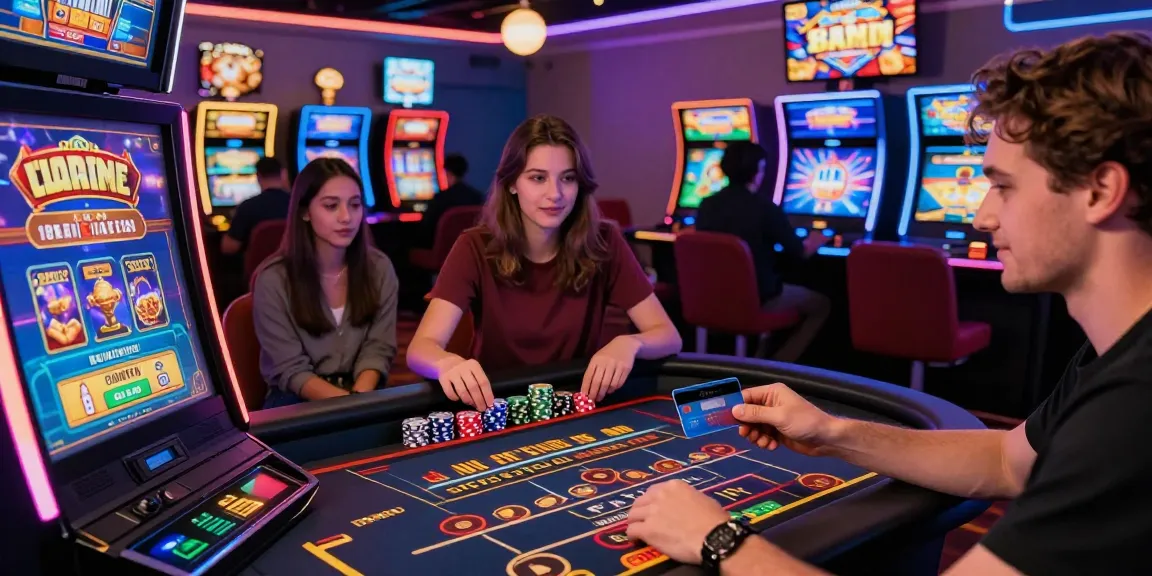 Players enjoying games at a casino while exploring https://scoarch.org.uk list of credit card casinos, featuring vibrant slots and live dealers.