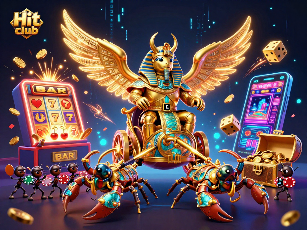 Experience the thrilling Hit club jackpot with iconic slot symbols and dynamic gaming elements.