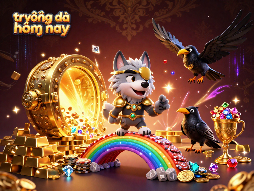 Experience trực tiếp bóng đá hôm nay with exciting gaming elements and rich visuals in this dynamic illustration.
