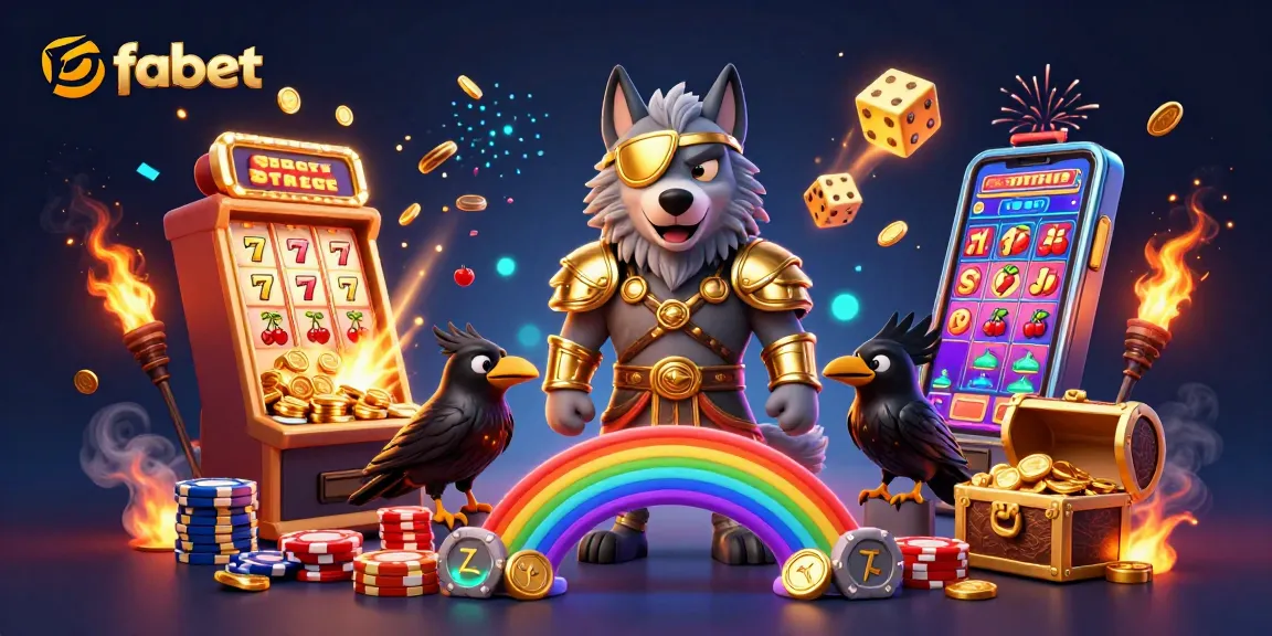 Spin the fabet slot with Loki's luck and Odin's wisdom amid a vibrant casino scene.