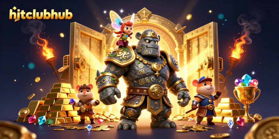 Experience the thrill of winning at hitclubhub with dynamic treasures, golems, and magic!