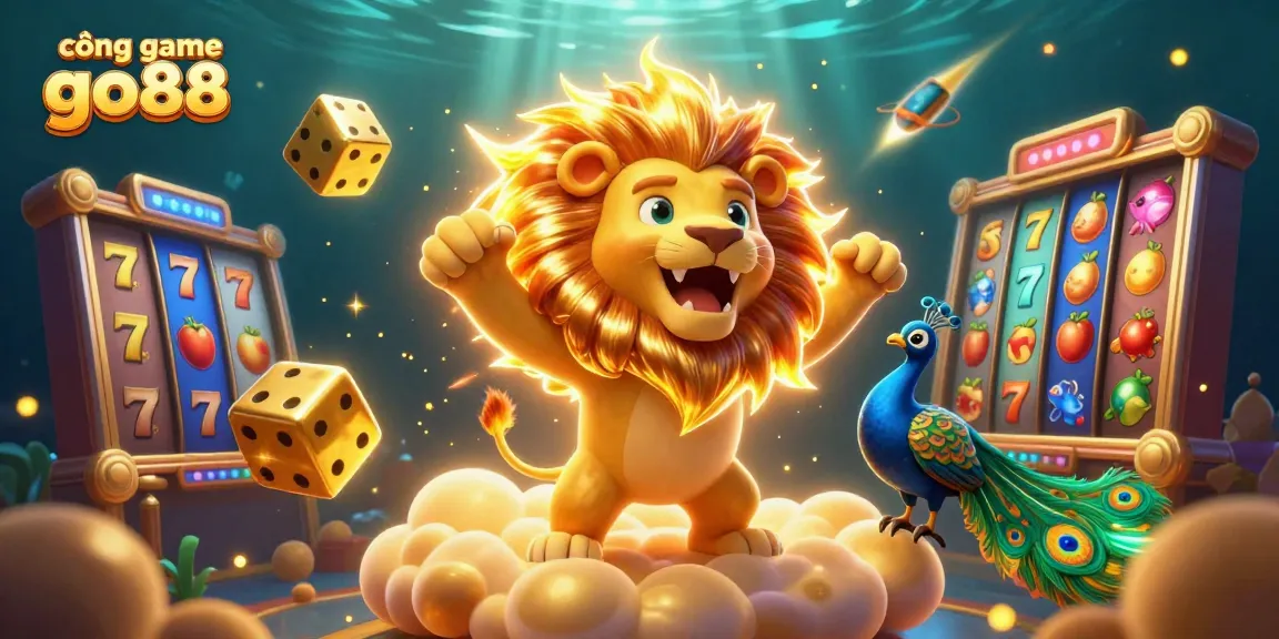 Experience thrilling gameplay at cổng game go88 with vibrant slot elements and dynamic underwater graphics.